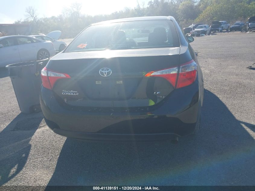 2016 Toyota Corolla Le VIN: 5YFBURHE6GP518339 Lot: 41139151