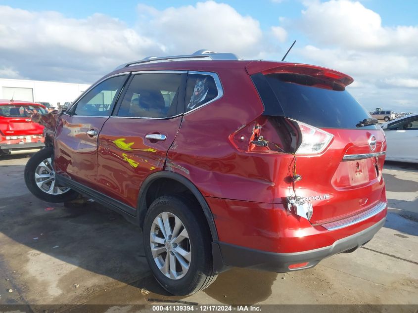 VIN KNMAT2MT8FP504470 2015 Nissan Rogue, SV no.3