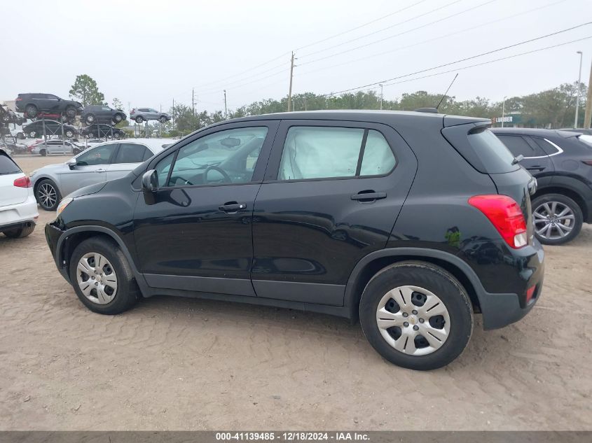 2018 Chevrolet Trax Ls VIN: 3GNCJKSB0JL307197 Lot: 41139485