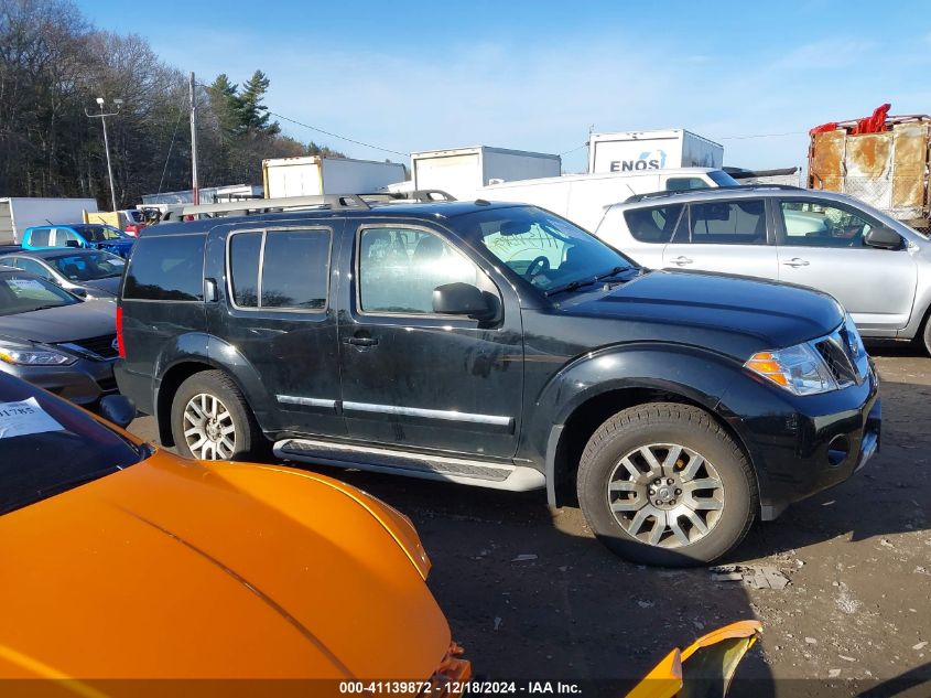 2010 Nissan Pathfinder Le VIN: 5N1AR1NB0AC610938 Lot: 41139872