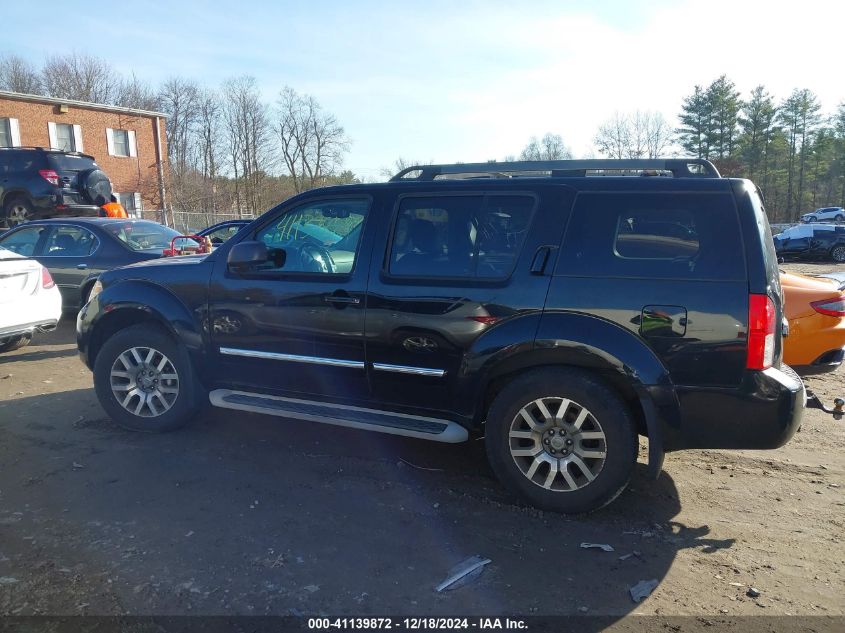 2010 Nissan Pathfinder Le VIN: 5N1AR1NB0AC610938 Lot: 41139872