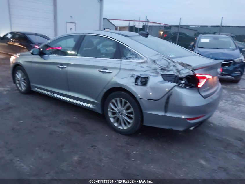 VIN 5NPE34AF2FH043645 2015 Hyundai Sonata, Limited no.3