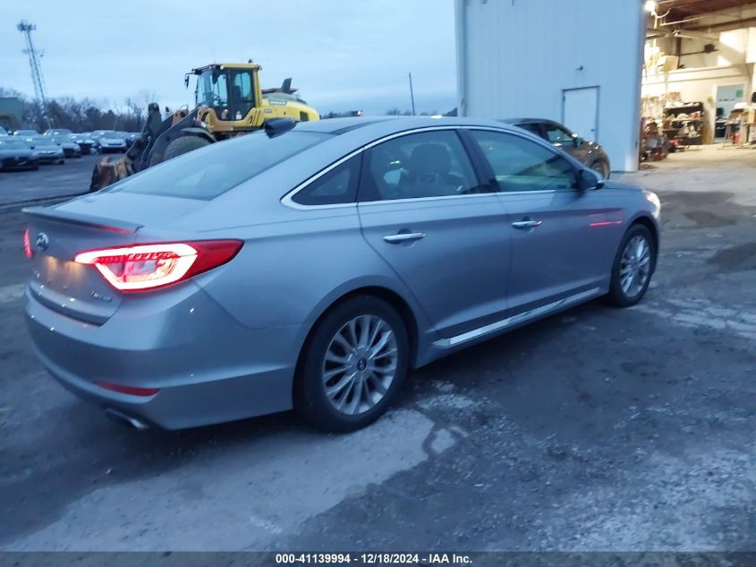 VIN 5NPE34AF2FH043645 2015 Hyundai Sonata, Limited no.4