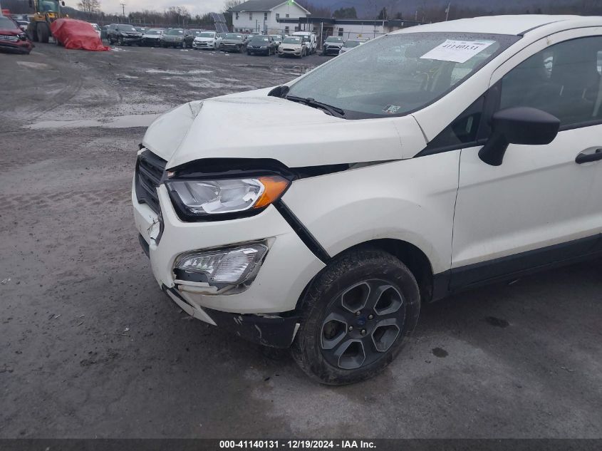 2021 Ford Ecosport S VIN: MAJ6S3FL8MC427878 Lot: 41140131