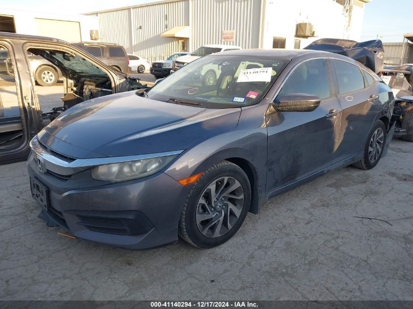 VIN 19XFC2F7XGE034921 2016 Honda Civic, EX no.2