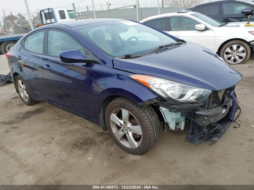 VIN 5NPDH4AE4DH405198 2013 Hyundai Elantra, Gls no.1