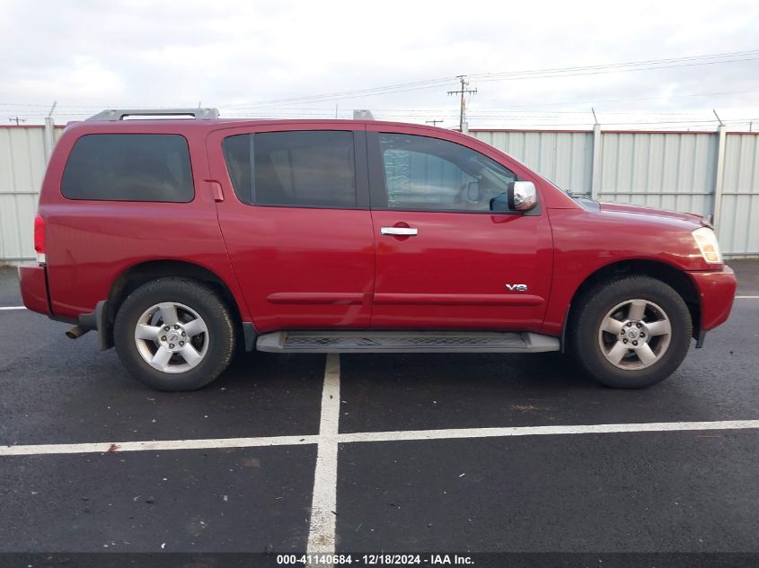 2006 Nissan Armada Se VIN: 5N1AA08B86N706115 Lot: 41140684