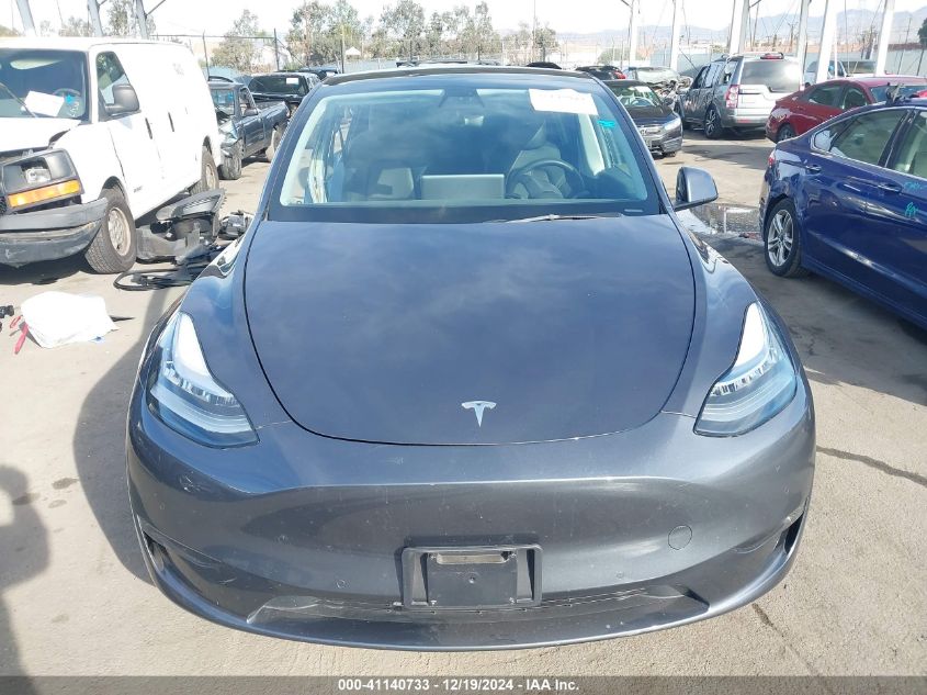 2022 Tesla Model Y Long Range Dual Motor All-Wheel Drive VIN: 7SAYGDEE5NF343506 Lot: 41140733