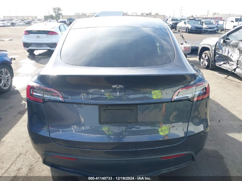 2022 Tesla Model Y Long Range Dual Motor All-Wheel Drive VIN: 7SAYGDEE5NF343506 Lot: 41140733