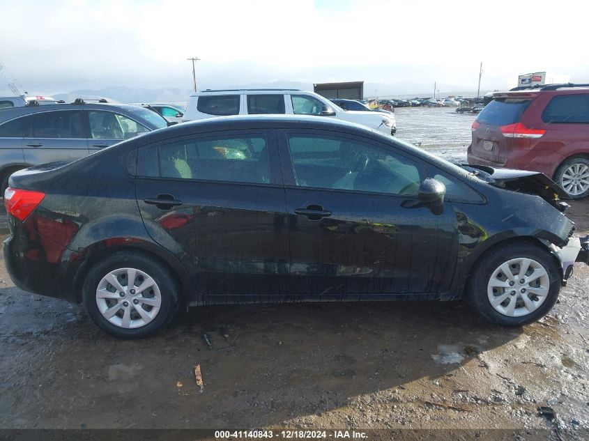 2015 Kia Rio Lx VIN: KNADM4A33F6487218 Lot: 41140843