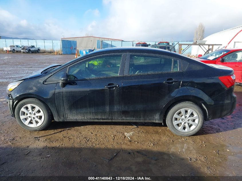 2015 Kia Rio Lx VIN: KNADM4A33F6487218 Lot: 41140843