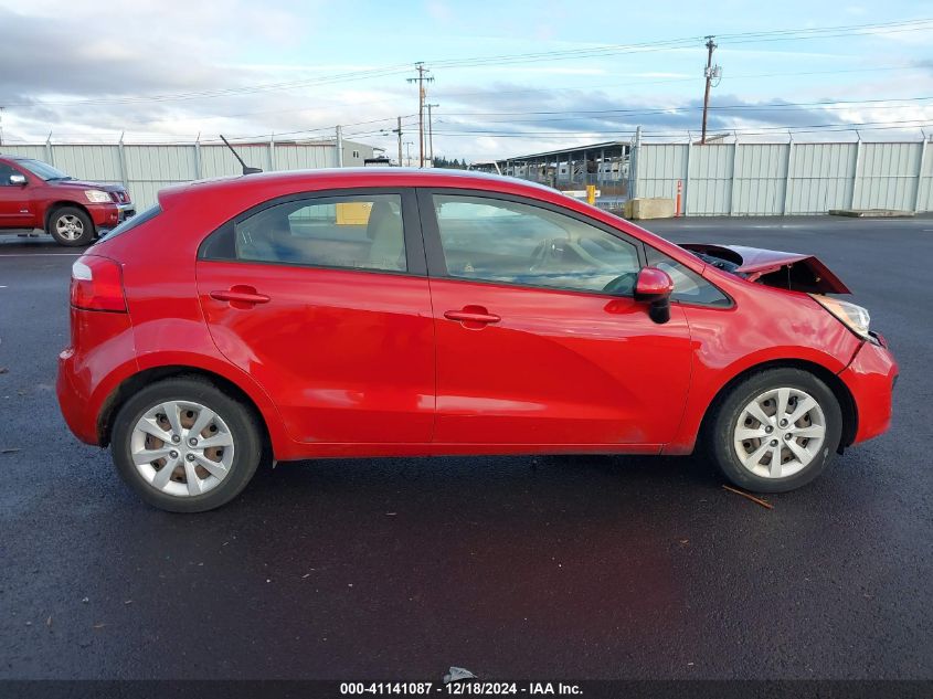 2013 Kia Rio Lx VIN: KNADM5A32D6309822 Lot: 41141087