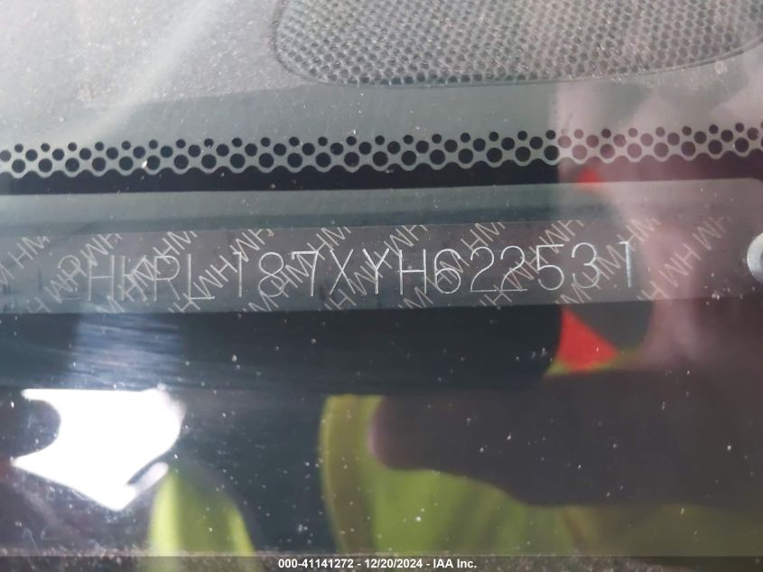 2000 Honda Odyssey Ex VIN: 2HKRL187XYH622531 Lot: 41141272