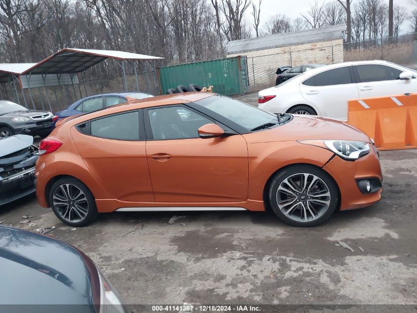 2016 Hyundai Veloster Turbo VIN: KMHTC6AE7GU274411 Lot: 41141367