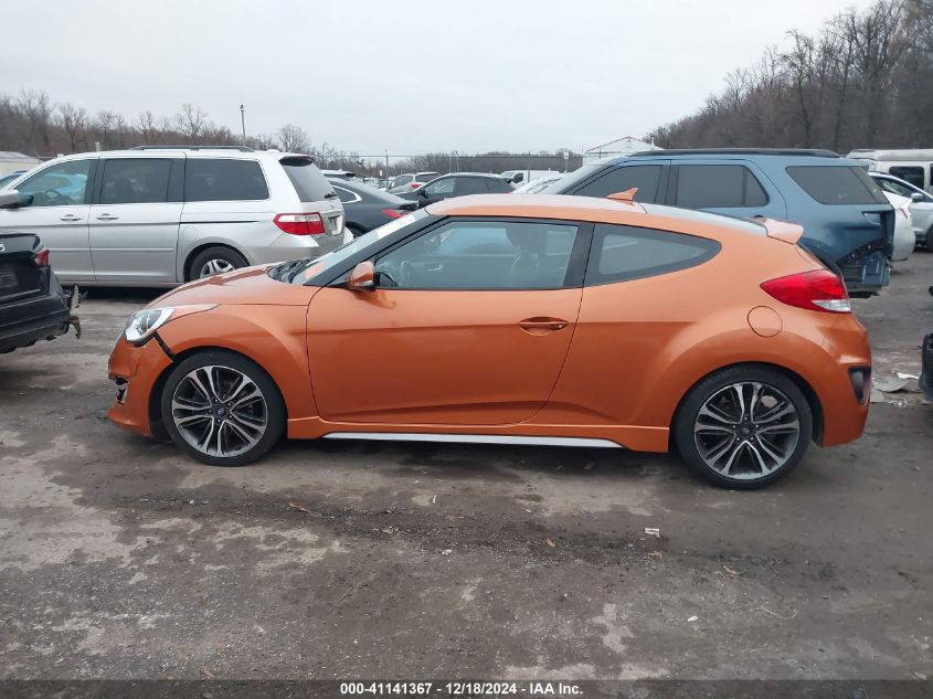 2016 Hyundai Veloster Turbo VIN: KMHTC6AE7GU274411 Lot: 41141367