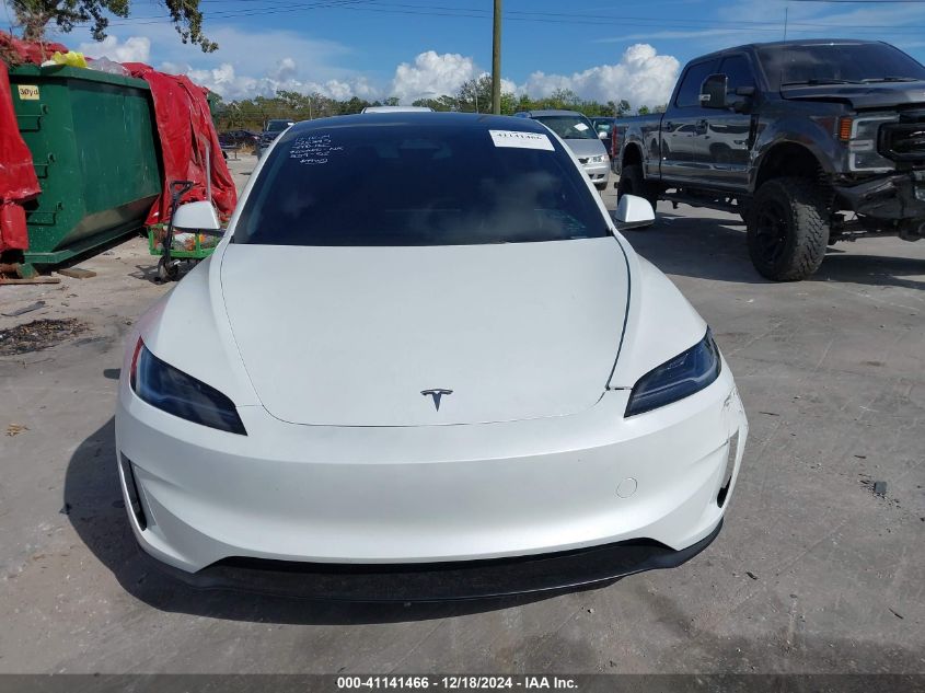 2024 Tesla Model 3 Performance All-Wheel Drive VIN: 5YJ3E1ET9RF831180 Lot: 41141466