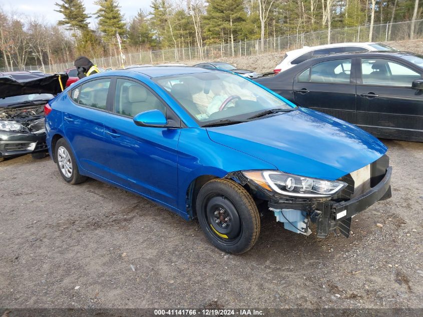 VIN 5NPD74LF9JH293888 2018 Hyundai Elantra, SE no.1