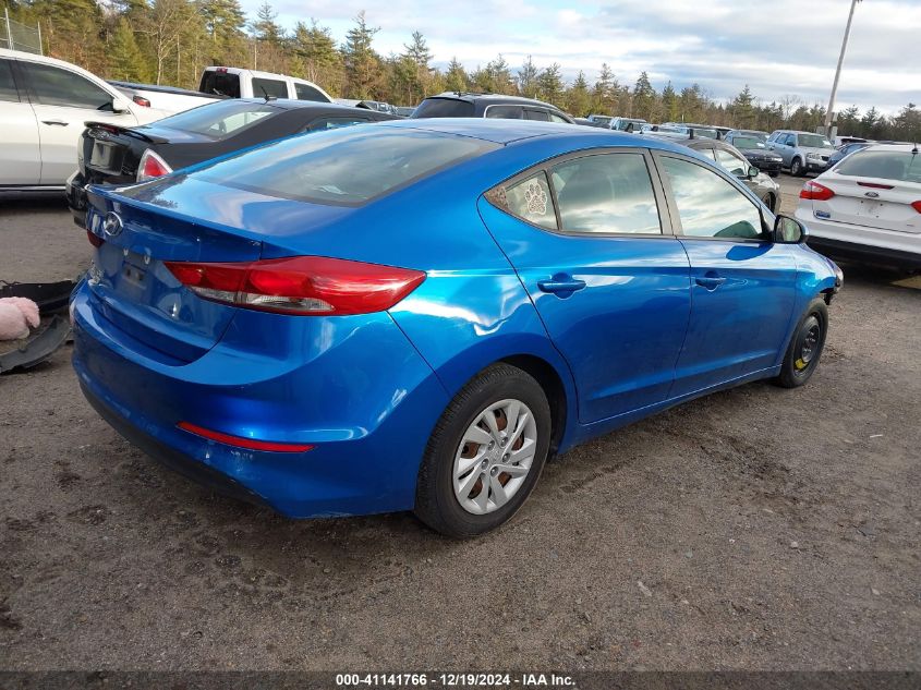 VIN 5NPD74LF9JH293888 2018 Hyundai Elantra, SE no.4