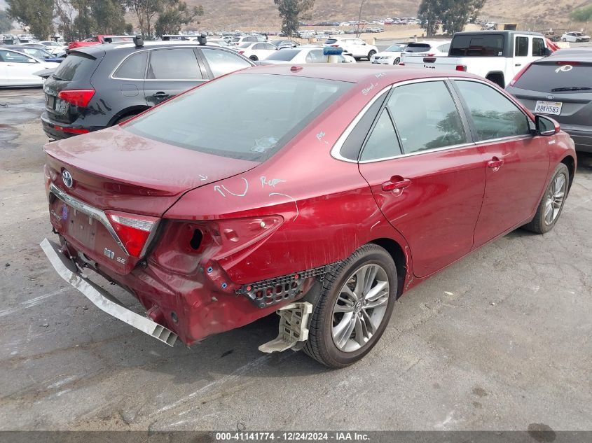 VIN 4T1BD1FK4HU217367 2017 Toyota Camry, Hybrid SE no.4