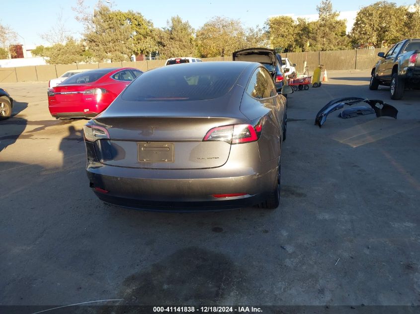 2019 Tesla Model 3 Long Range/Performance VIN: 5YJ3E1EB9KF191825 Lot: 41141838