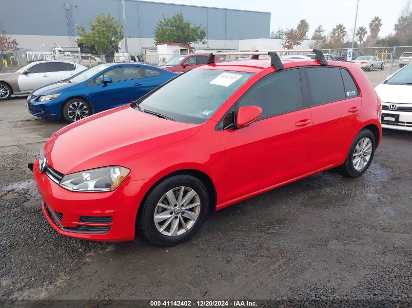 VIN 3VW217AU3GM060956 2016 Volkswagen Golf, Tsi S 4... no.2