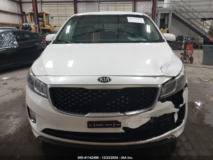 2016 Kia Sedona Ex VIN: KNDMC5C15G6206223 Lot: 41142486