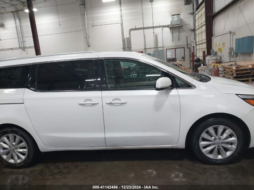 2016 Kia Sedona Ex VIN: KNDMC5C15G6206223 Lot: 41142486