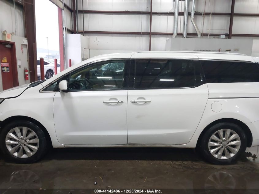 2016 Kia Sedona Ex VIN: KNDMC5C15G6206223 Lot: 41142486