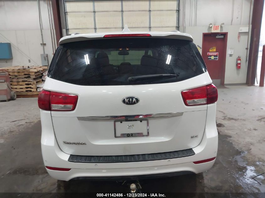 2016 Kia Sedona Ex VIN: KNDMC5C15G6206223 Lot: 41142486