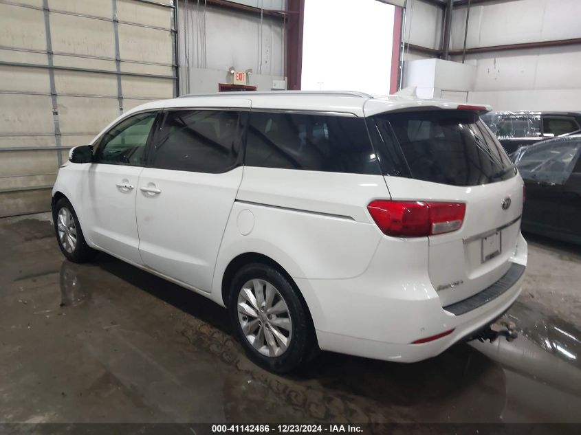 2016 Kia Sedona Ex VIN: KNDMC5C15G6206223 Lot: 41142486