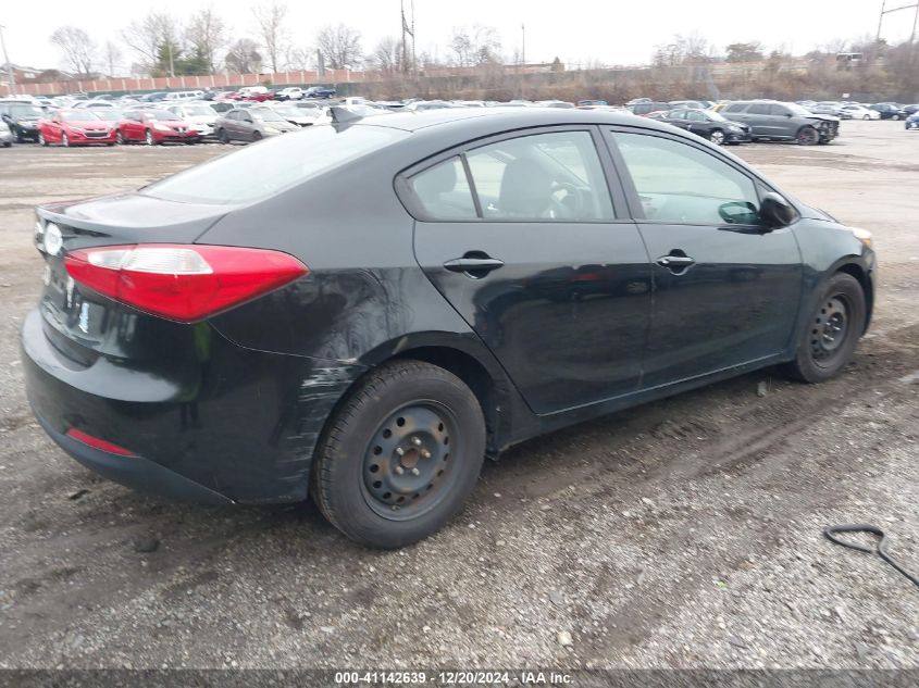 VIN KNAFK4A64E5197258 2014 KIA Forte, LX no.4