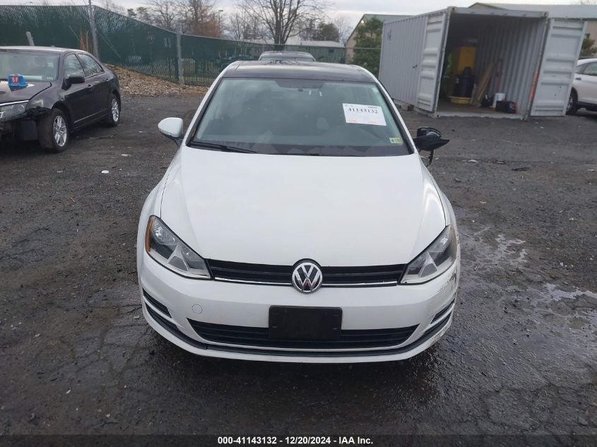 VIN 3VW217AUXGM032135 2016 Volkswagen Golf, Tsi S 4... no.12