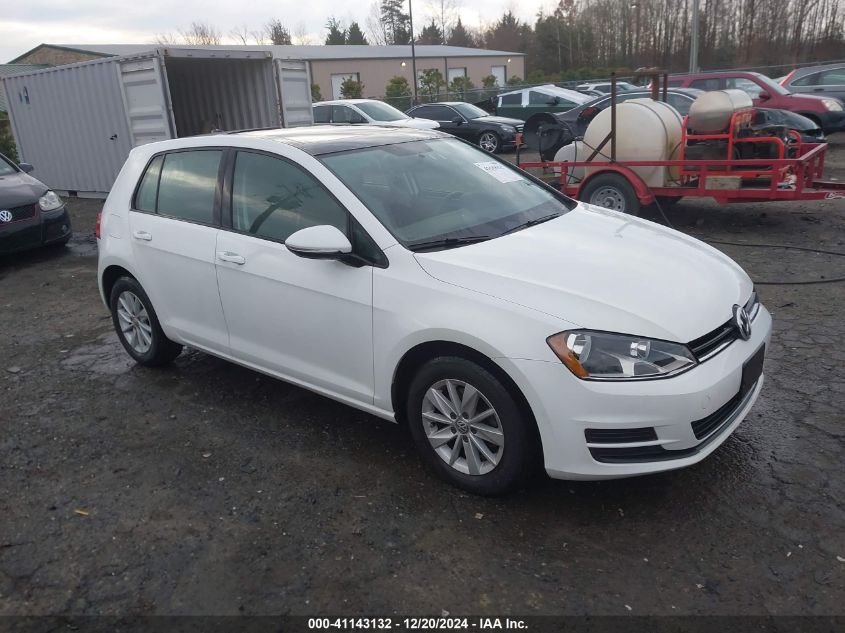 VIN 3VW217AUXGM032135 2016 Volkswagen Golf, Tsi S 4... no.1