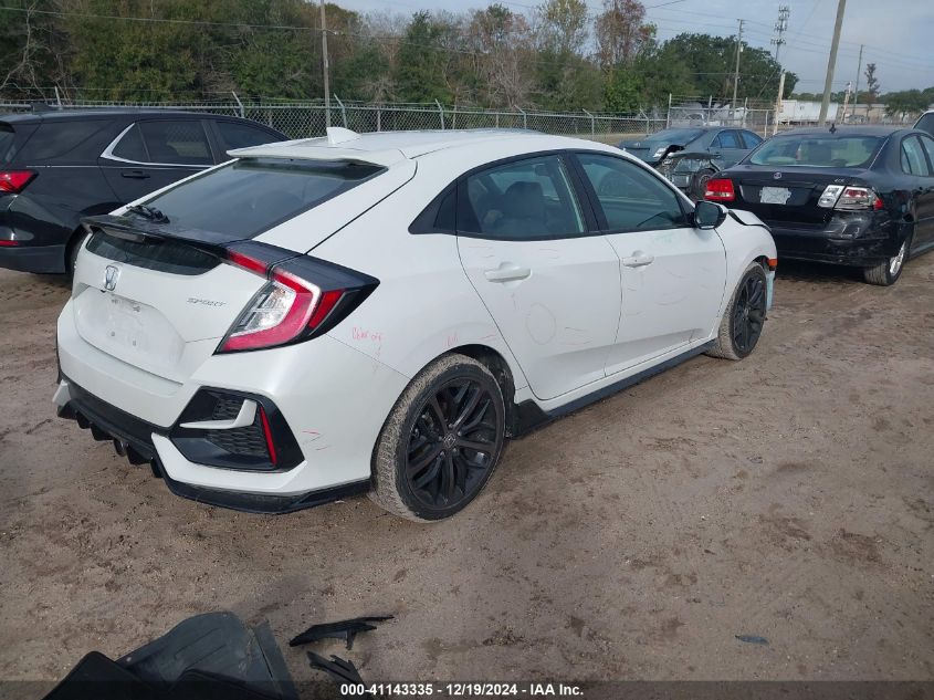 VIN SHHFK7H43MU207850 2021 Honda Civic, Sport no.4