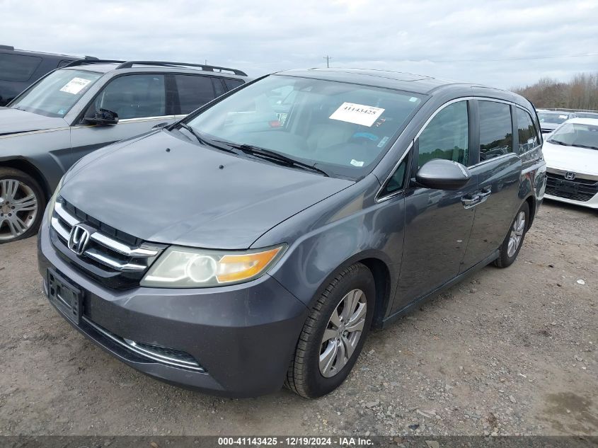 VIN 5FNRL5H60EB028555 2014 Honda Odyssey, Ex-L no.2