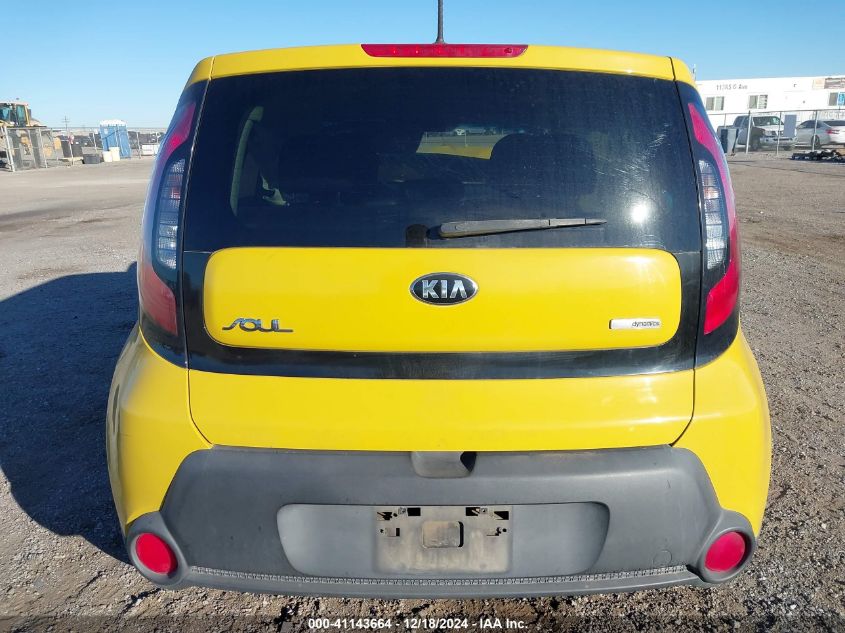 2015 Kia Soul + VIN: KNDJP3A54F7191272 Lot: 41143664