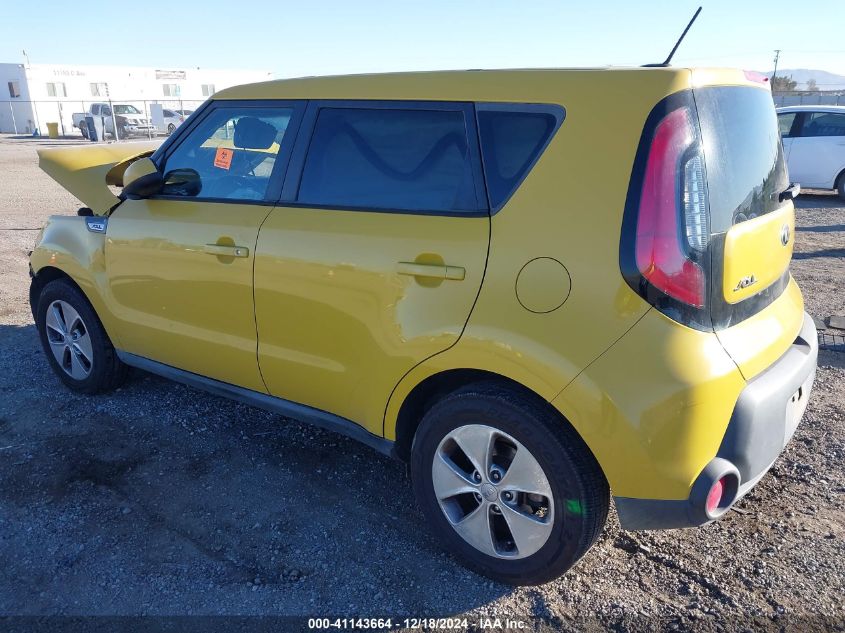 2015 Kia Soul + VIN: KNDJP3A54F7191272 Lot: 41143664