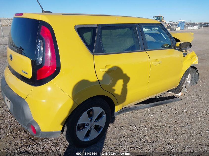 2015 Kia Soul + VIN: KNDJP3A54F7191272 Lot: 41143664