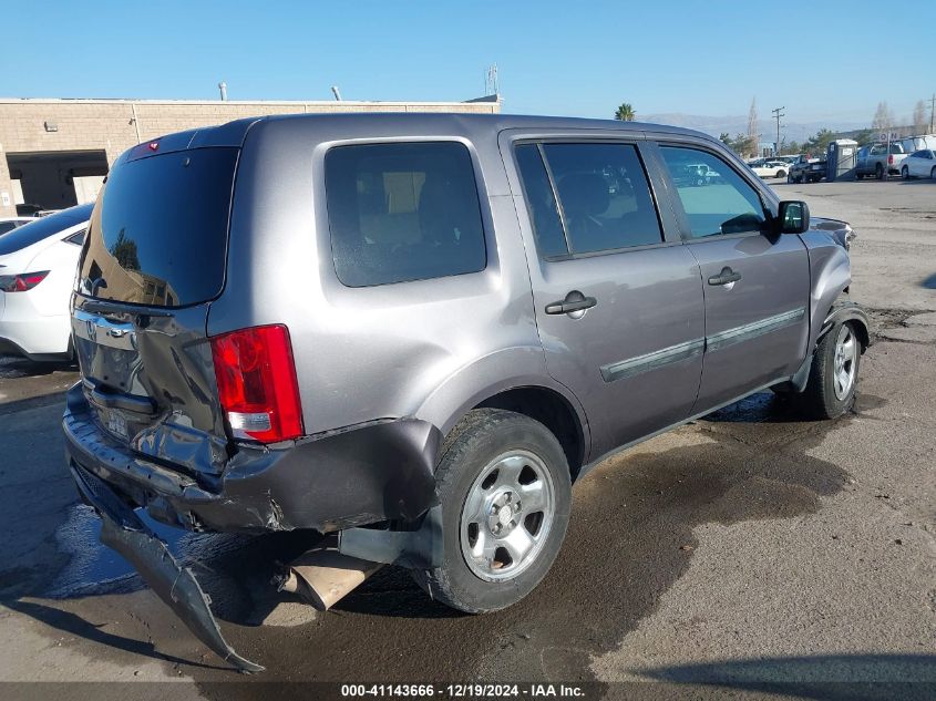 VIN 5FNYF3H21EB008593 2014 HONDA PILOT no.4