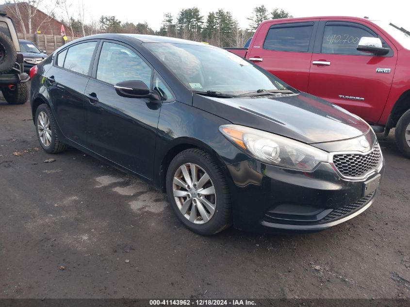 VIN KNAFX4A60E5161391 2014 KIA FORTE no.1