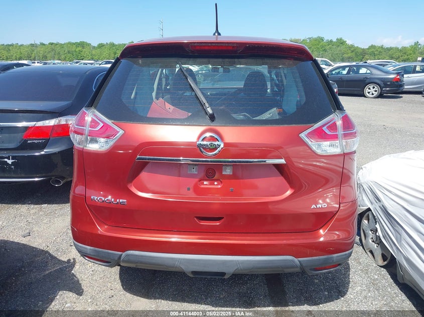 2016 Nissan Rogue S VIN: KNMAT2MV6GP728078 Lot: 41144003