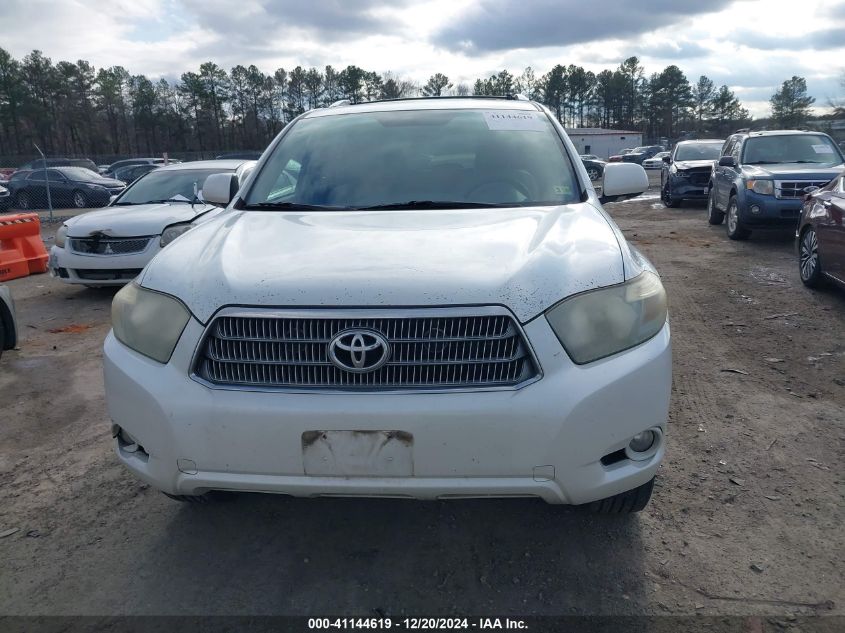 2008 Toyota Highlander Hybrid Limited VIN: JTEEW44A982024887 Lot: 41144619