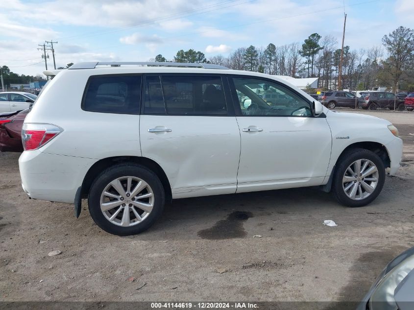 2008 Toyota Highlander Hybrid Limited VIN: JTEEW44A982024887 Lot: 41144619