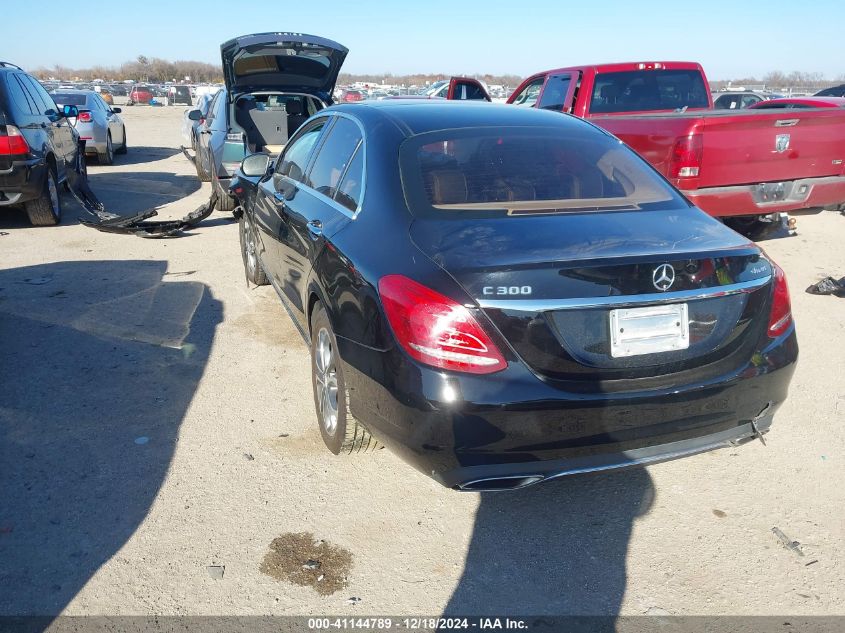 VIN 55SWF4KB2FU025554 2015 MERCEDES-BENZ C 300 no.3