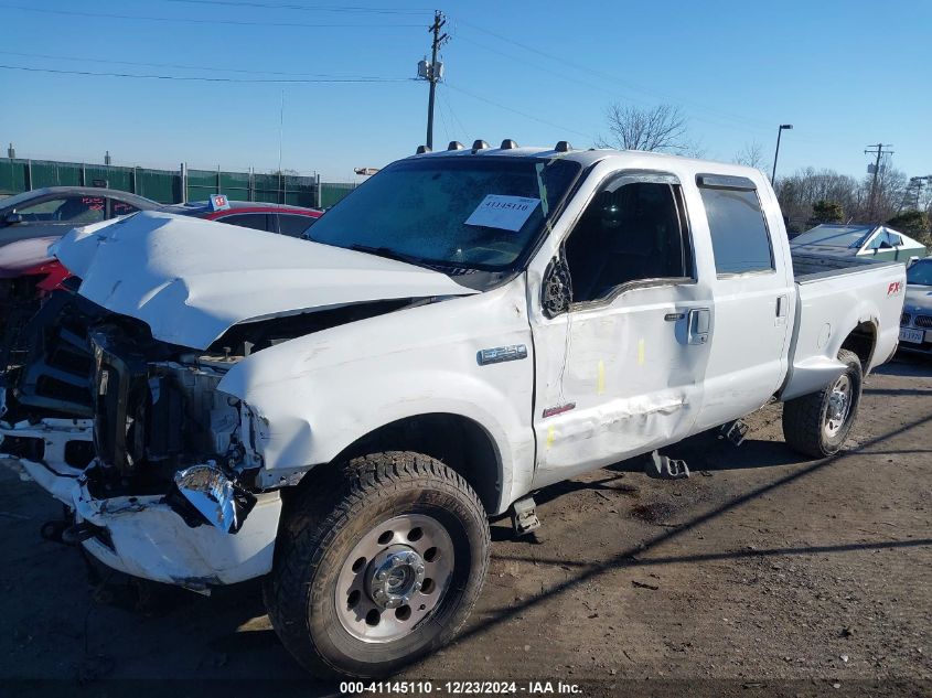 2005 Ford F-250 Lariat/Xl/Xlt VIN: 1FTSW21P95EB74884 Lot: 41145110