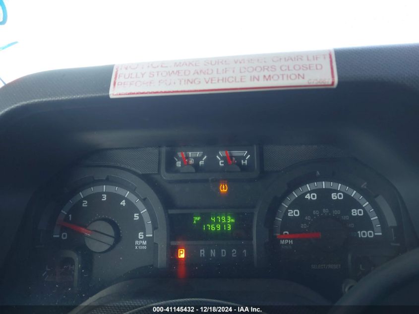 2009 Ford E-350 Super Duty Commercial/Recreational VIN: 1FTDS34L29DA61924 Lot: 41145432