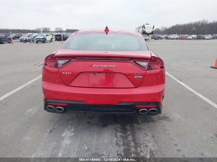 2018 Kia Stinger Gt2 VIN: KNAE55LC0J6013224 Lot: 41145443