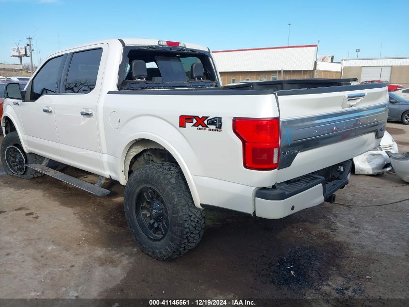 2019 FORD F-150 PLATINUM - 1FTEW1E41KFA15869