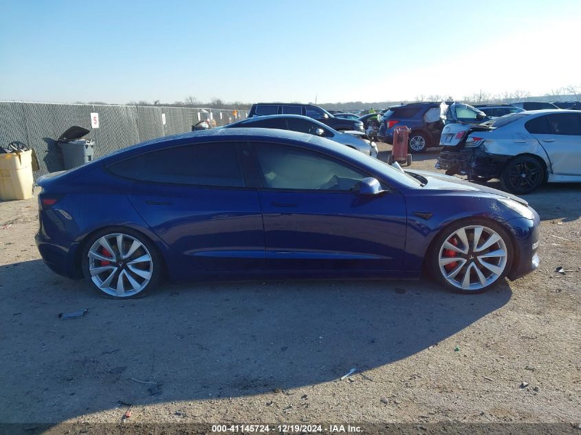 2019 Tesla Model 3 Long Range/Performance VIN: 5YJ3E1EB3KF447358 Lot: 41145724