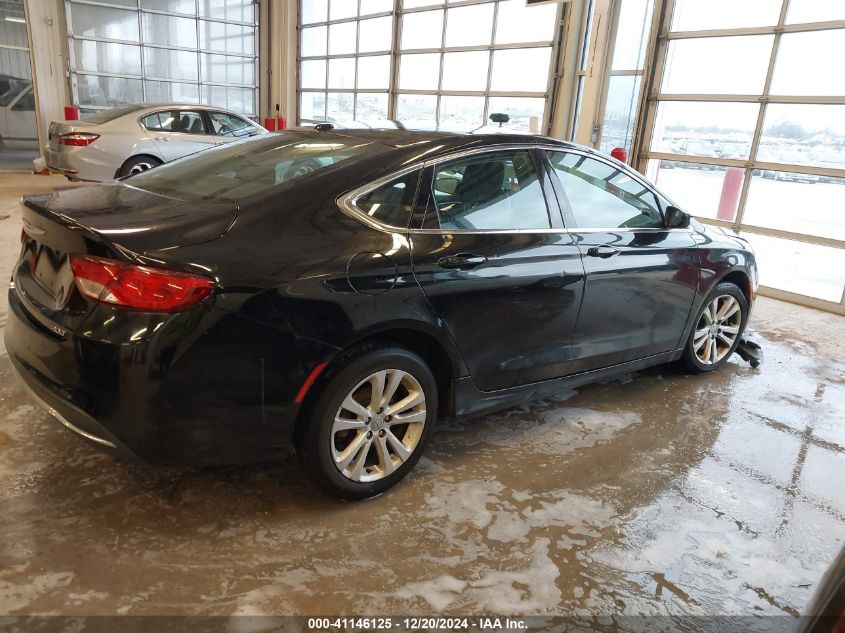 2015 Chrysler 200 Limited VIN: 1C3CCCABXFN698655 Lot: 41146125